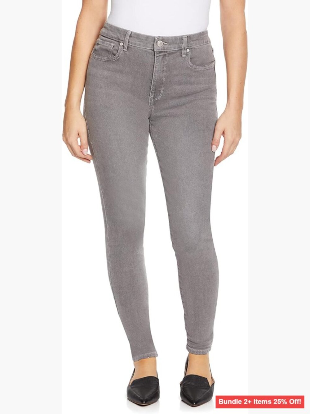 High Rise Skinny Jeans with Stretch Denim, 27.5" Inseam
